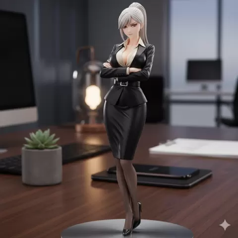 HOT HENTAI FIGURINE SEXY ANIME MATURE OFFICE SECRETARY (NSFW)