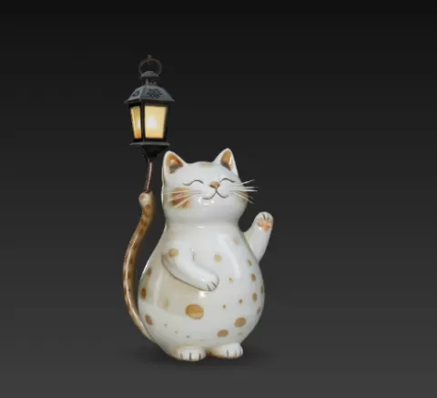 Cat lamp