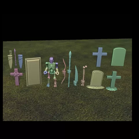 Scary Spooky Skeleton Builder by Angel