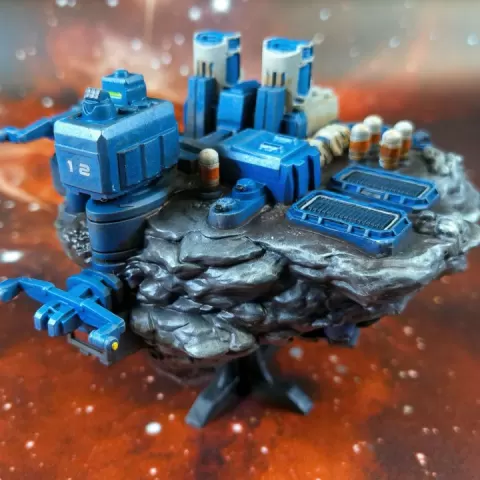 Large Asteroid Base by David Tarron