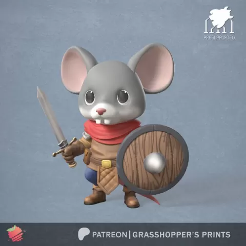 Mouse Warrior by Grass Hopper