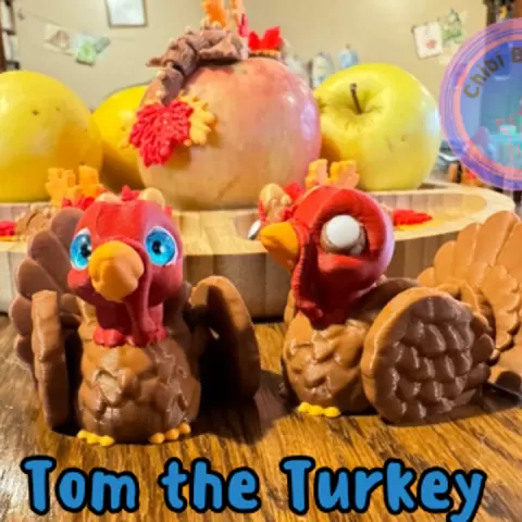 Tom the Turkey Flexi by ChibiBestiary