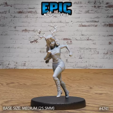 Druid Child Female Running / Forest Warrior / Nature Spirit / Humanoid Guardian / Mythical Creature / Ancient Plant Dryad / Woodland Fighter by Epic-Miniatures