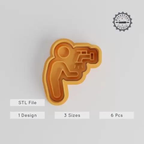 Wudhu Cookie Cutter & Stamp Set, Spiritual Cleansing Design, Perfect for Cookies & Fondant, Includes 3 Sizes, Ramadan Collection