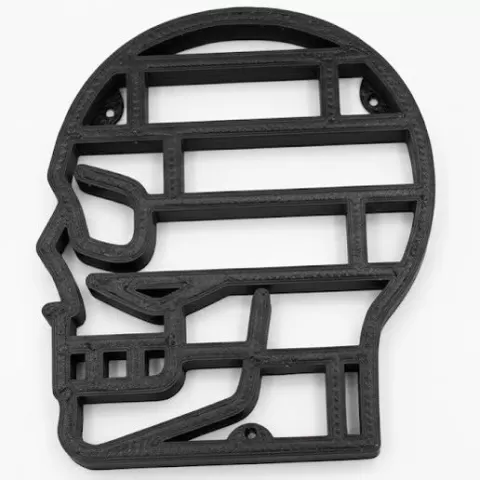 Geometric Skull Miniature Display Shelf