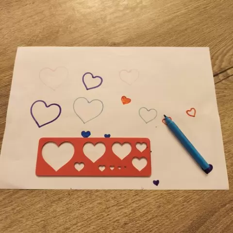 Heart stencil