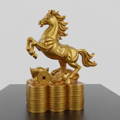 Lucky House Chinese New Year, Year 2026 (Auspicious Horse Atop Wealth)