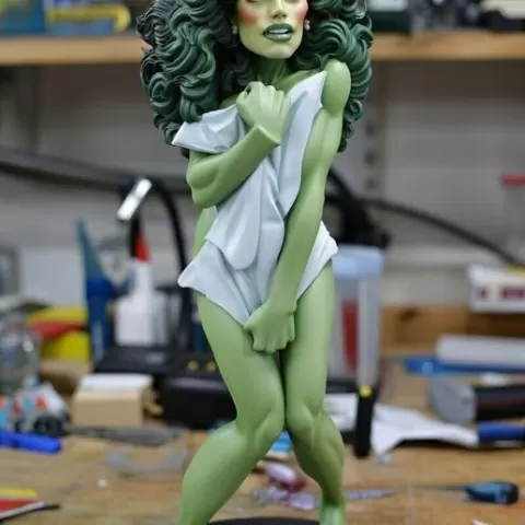 She-Hulk "Oops" - High-Detail Stylized Statue