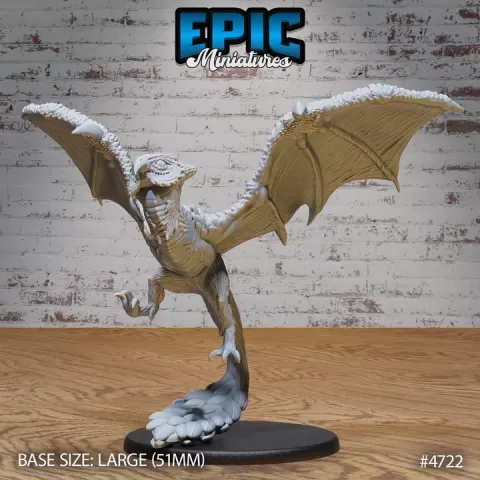 Owl Wyvern Flying / Dragon Bird Hybrid / Bulky Mountain Monster / Fantasy Drake Army / Winged Reptile Creature / Draconic Wizard Mount / Magical Forest Encounter / Fable Beast / Woodland Encounter by Epic-Miniatures