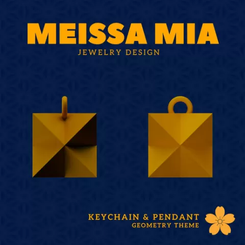 21. Compound of Two Tetrahedra Earring & Necklace - 3D Print File for Geometric Earring & Necklace - Girl's Fashion Accessories