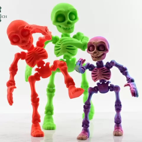 Cobotech Articulated Skeleton Dummy - Fully Poseable Skeleton - Fun Cobotech Halloween Toys - Unique Halloween Gifts - Halloween Decor by Cobotech
