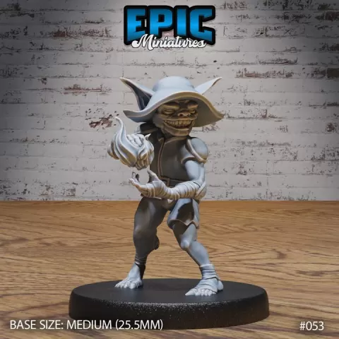 Goblin Tribe Sorcerer / Goblinoid Creature / Evil Ogre Warrior / Green Skin Army Soldier / Siege Servan / Forest Fighter / Woodland Encounter by Epic-Miniatures