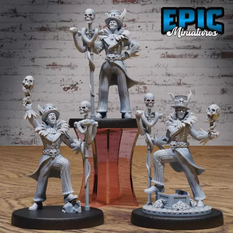 Soul Magician Set / Utopian Necromancer / Male African Warrior / Tribal Fighter / Southern Magic Priest / Safari Encounter by Epic-Miniatures