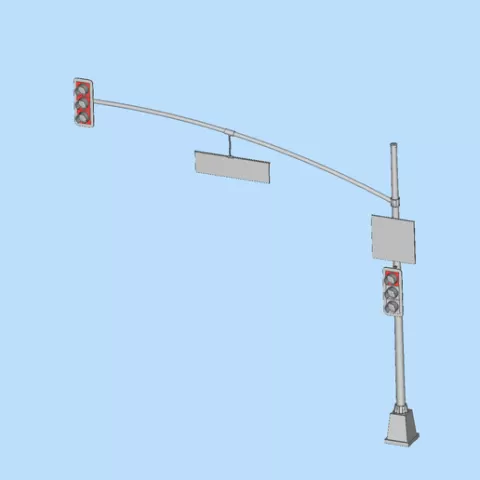 92xbb Street Scene Miniature Model of Traffic Lights and Signs