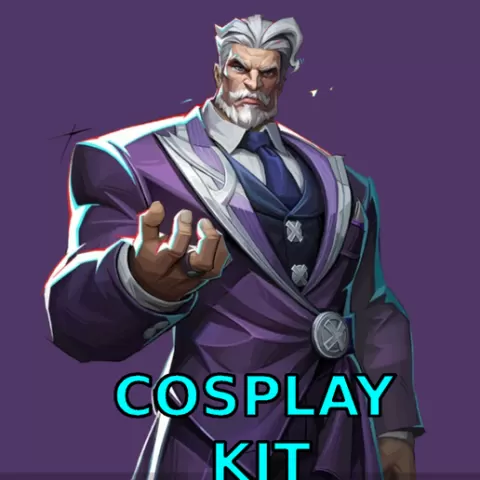 Cosplay Magneto Seat Of Autumn costume Marvel Rivals Full armor and weapon Gun Katana Cosplay Kit , kitbash ALl in one