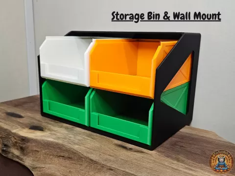 Stackable Storage Bin with Mount