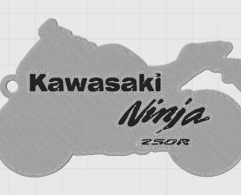 Key ring Kawasaki 250R