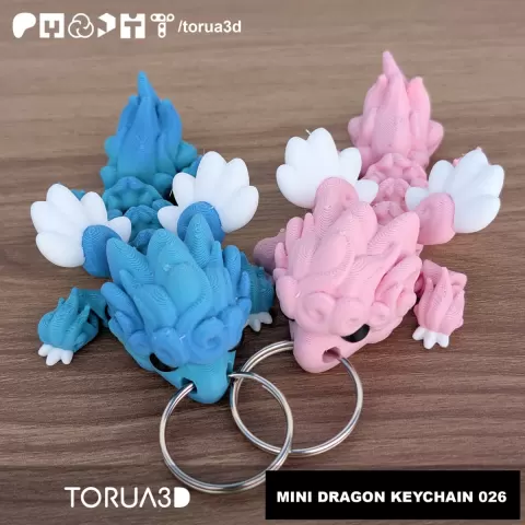 Mini dragon keychain 026