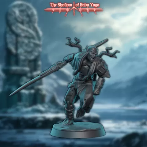 Winterfolk A (25mm Base) by 3DPZStudio