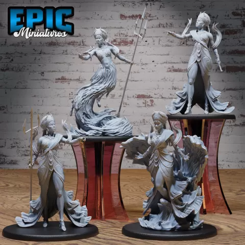 River Goddess Avatar Set / African Tribes God / Southern Deity / Majestic Warrior / Tribal Female Leader / Forgotten Utopia Fighter / Safari Encounter by Epic-Miniatures