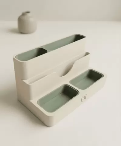 Japandi Style Modular Desk Organizer