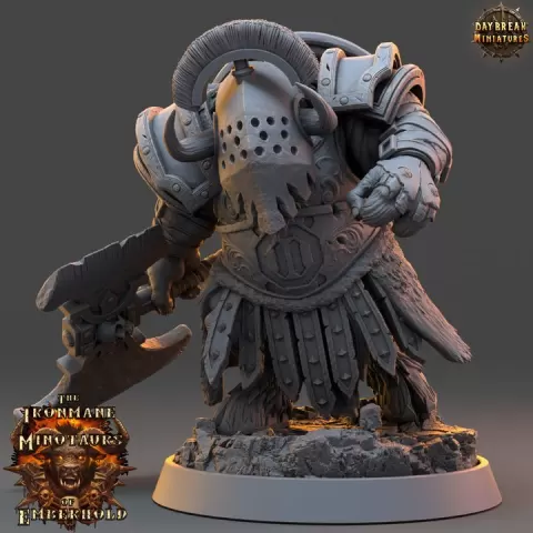 Morkath Darkhoof - The Ironmane Minotaurs of Emberhold by Daybreak Miniatures