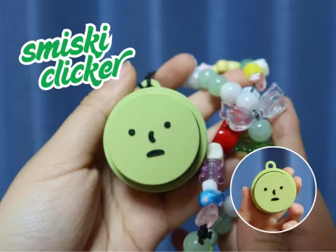 Smiski Clicker Keychain