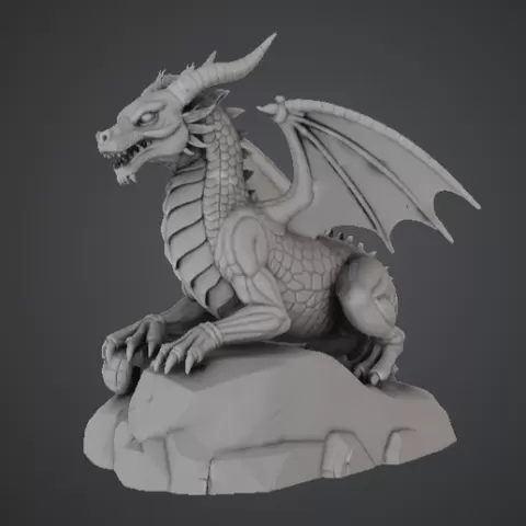 Fantasy Dragon Statue