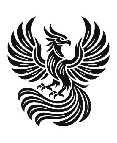 Leather Stamp 100mm Phoenix 2
