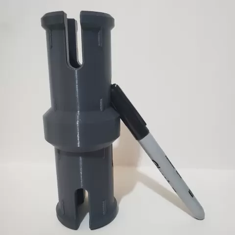 10x scale Lego Technic fixed pin with wall mount