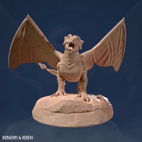 Dragon - Faerie Dragon, Dragon Miniature, Wyvern, Boss, Dragon Boss, Wyvern Character, Dragon Character, Dragon Wyvern, Drake, Drakes, Wyvern Dragon, Wyvern NPC, Dragon NPC by A Bard's Tale