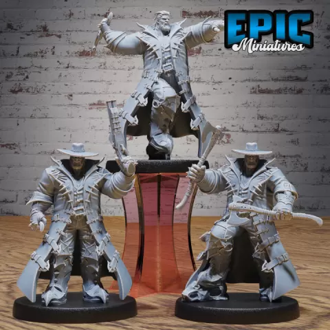 Demonic Hunter Set / Ancient Hell Spawn / Cult Headhunter / Abyss Devil Warrior / Evil Demonic Beast / Flame Handler / Fire Encounter by Epic-Miniatures