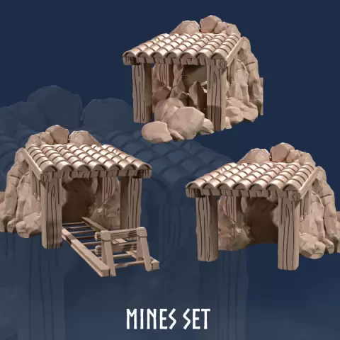 Mine Entrance: Gold Mine Entrance, Gold Mines, Dwarven Mines, Mine, Mines, Dungeon Entrance by A Bard's Tale