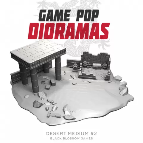 DRM002 Desert M2 Diorama :: Game Pop Dioramas :: Black Blossom Games by Black Blossom Games