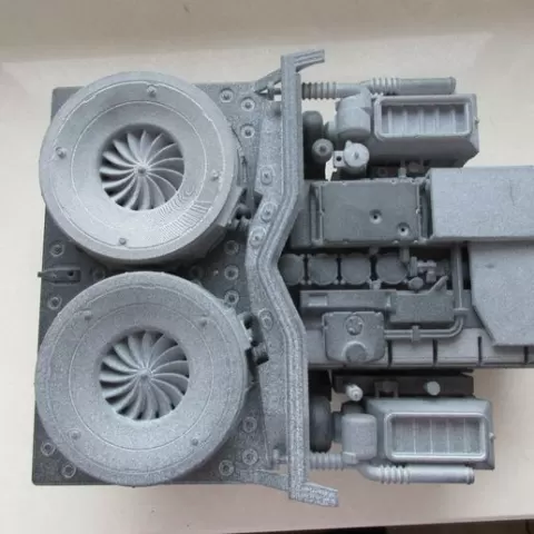 Leopard 2 Tank Drive Motor Engine 1/16