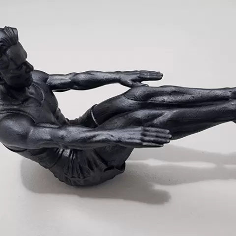 The Master of Control - Joseph Pilates "Teaser" Pose | Historical Fitness Sculpture