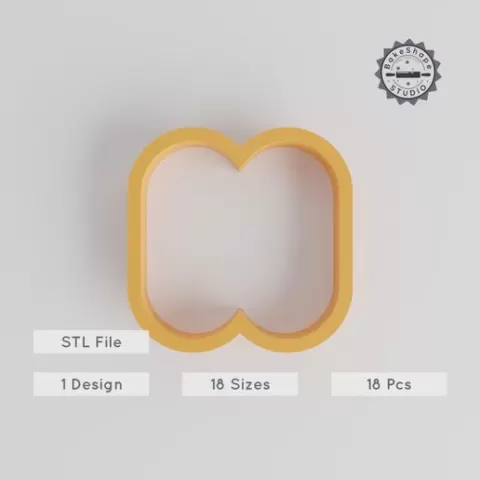 Geometric Shape Cutters, 18-Piece Set, 0.75"-5" Sizes for Cookies, Fondant & Clay, Perfect for Baking & Crafting