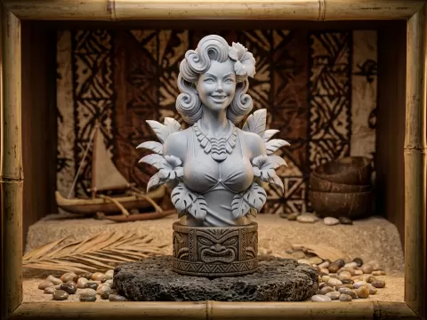 Tiki Girl Bust