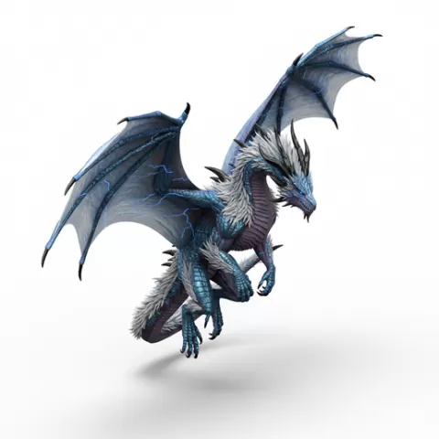 Storm dragon mid-flight arc, dinosaur, dino, prehistoric, jurassic, fossil, reptile, creature, monster, fantasy, dragon, beast