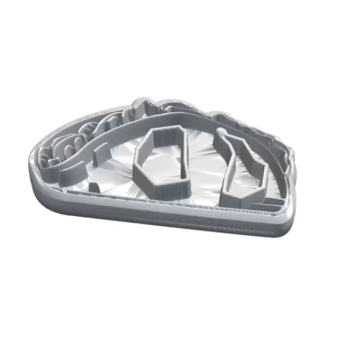 Taco Shaped Serving Tray Dish STL 3D CNC Model
