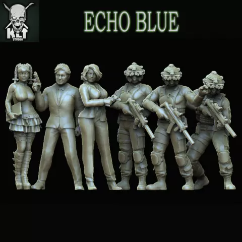 Echo Blue Agents by KLT Studio