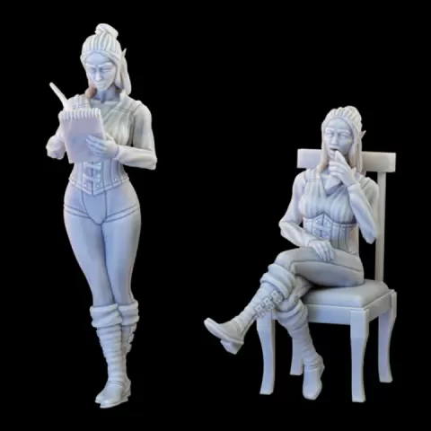 Elf Food Critic - Not Your Average Trading District Vol. II Kickstarter by YourNeighborKnight Minis