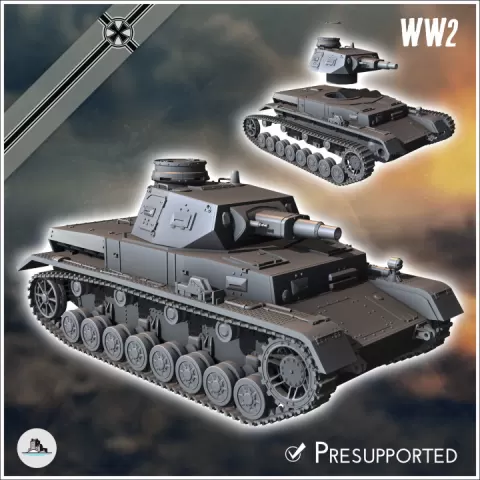 Panzer IV Ausf. B - Germany Eastern Western Front France Poland Russia Early WWII by Hartolia Miniatures