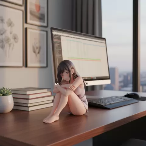 HOT HENTAI FIGURINE SEXY ANIME SLEPPY SOFT GIRL (NSFW)