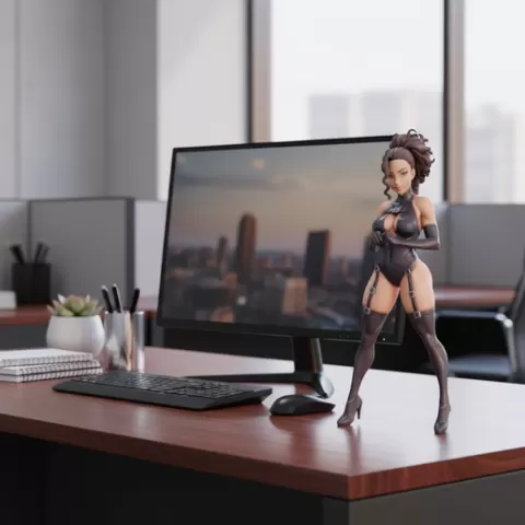 HOT HENTAI FIGURINE ANIME SEXY CURVY DOMINATRIX (NSFW)