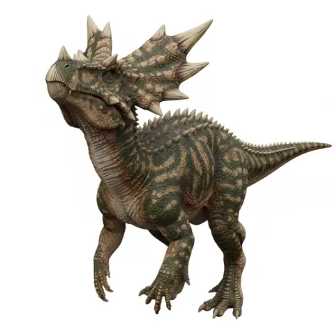Dracorex spiky head stance, dinosaur, dino, prehistoric, jurassic, fossil, reptile, creature, monster, fantasy, dragon, beast