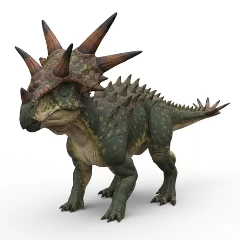 Stygimoloch dome spikes stance, dinosaur, dino, prehistoric, jurassic, fossil, reptile, creature, monster, fantasy, dragon, beast