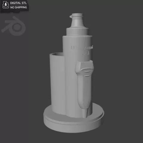 Ultrasound Gel Bottle & Probe Medical Organizer STL | Single-Color 3D Print