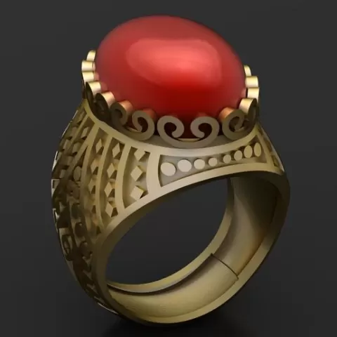 Royal Carnelian Signet Ring