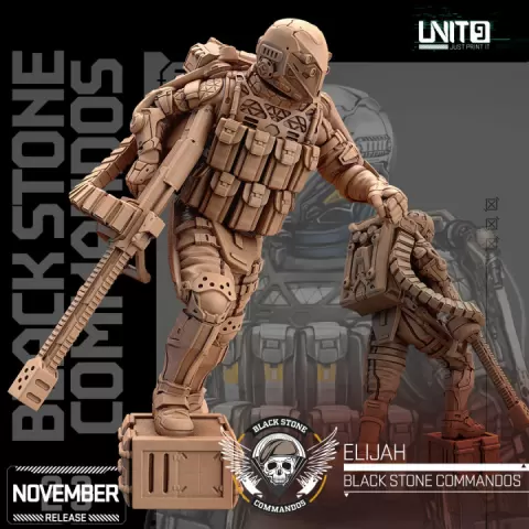 Cyberpunk - Elijah - Black Stone Commandos by UNIT9